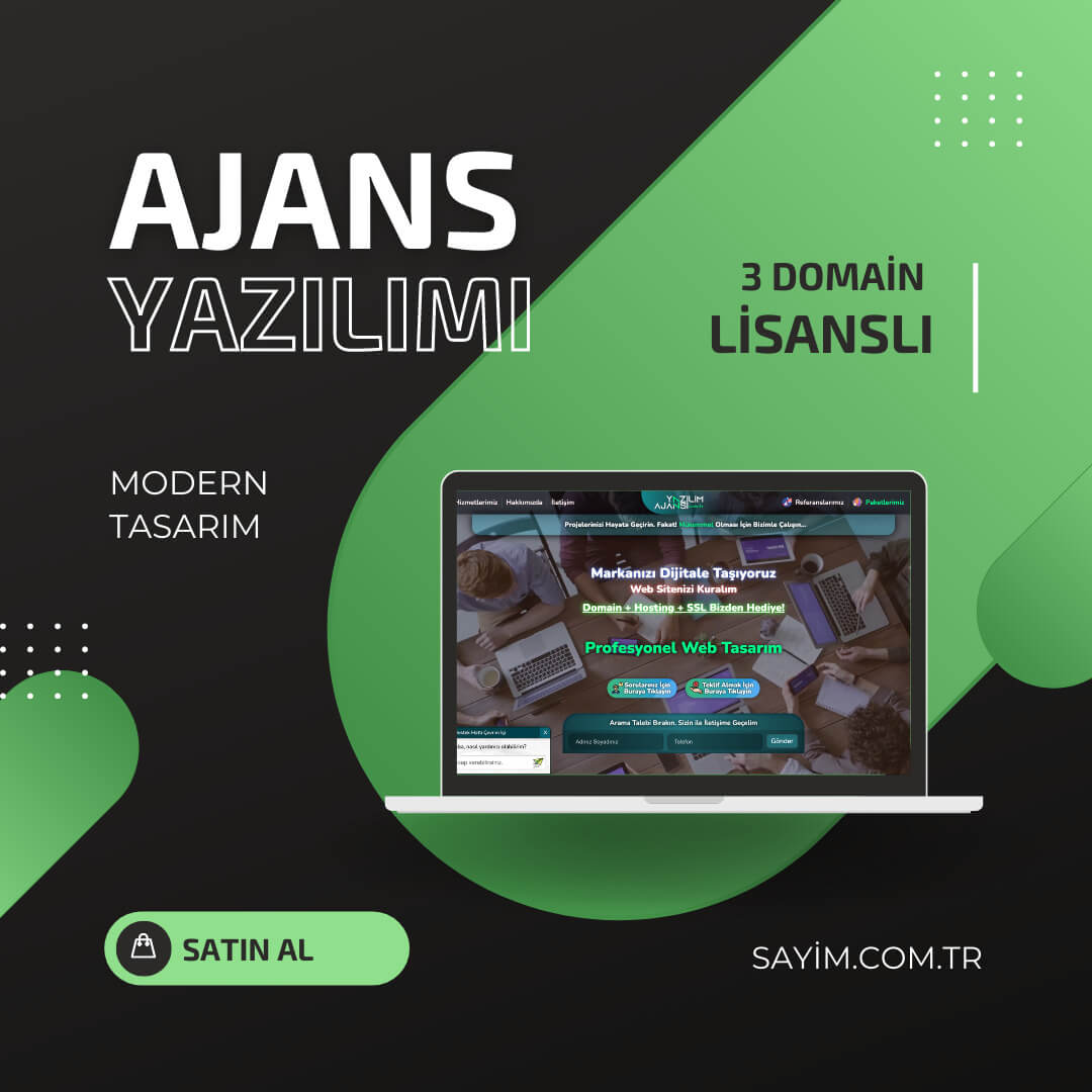 Dijital Ajans Yazılımı <br> (Sınırsız Dil + Kur Sistemi)