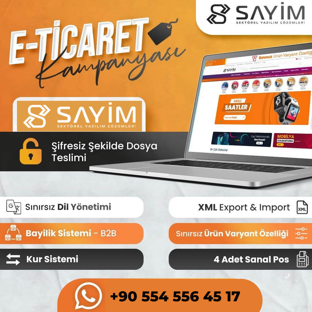 Gate E-Ticaret Yazılımı <br>(Bayi Sistemi b2b + Dil + Kur + Xml)