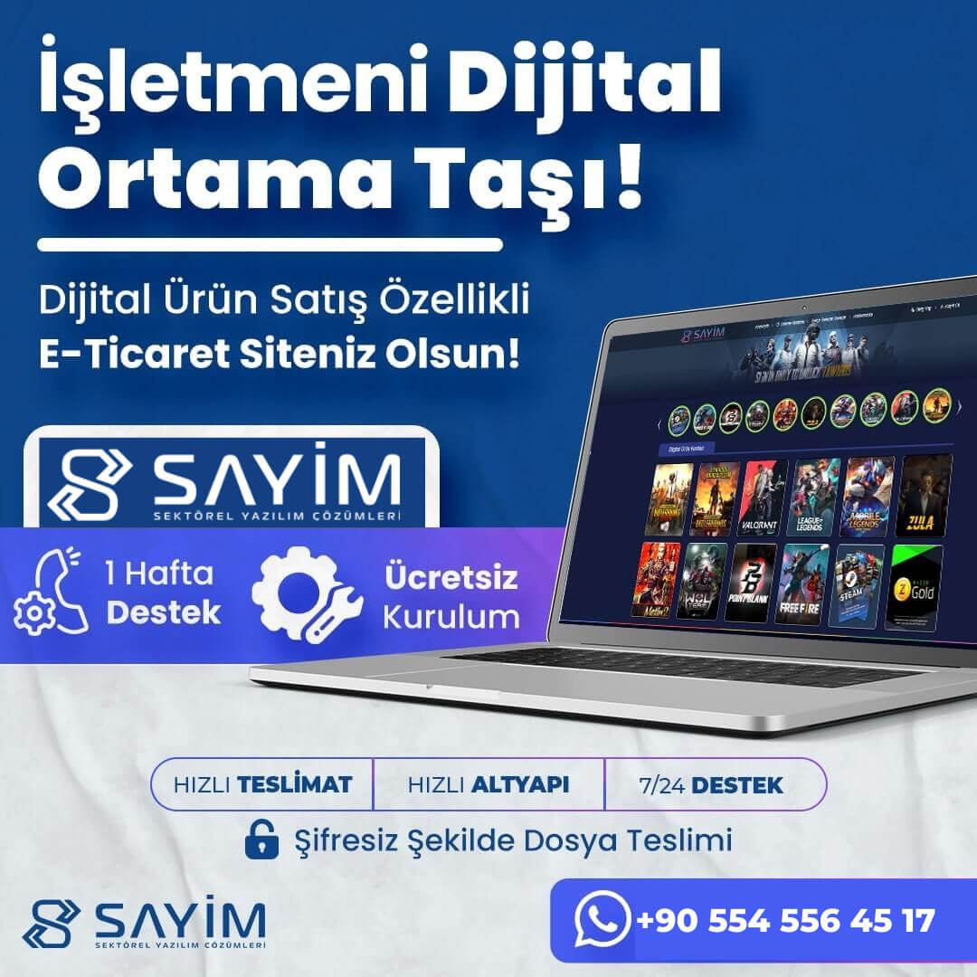 E-Ticaret Yazılımı <br>(Dijital Ürün)v4