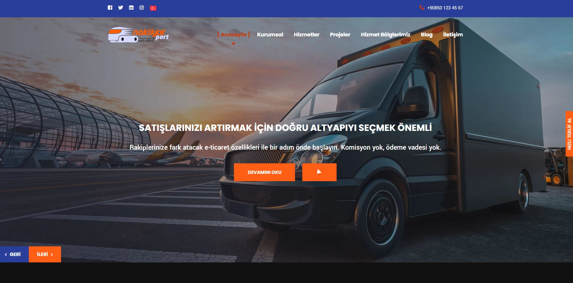 Nakliyat Site Yazılımına ait görsel